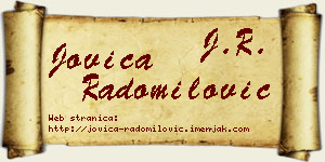 Jovica Radomilović vizit kartica